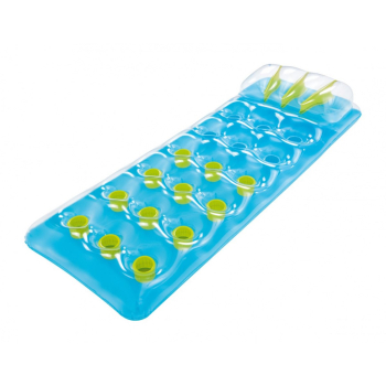 Neonowy Materac plażowy BESTWAY Niebieski 188x71cm + Zestaw naprawczy